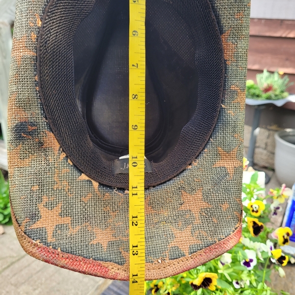 Milani Vintage Stars & Stripes American Flag Cowboy Hat - Picture 7 of 7